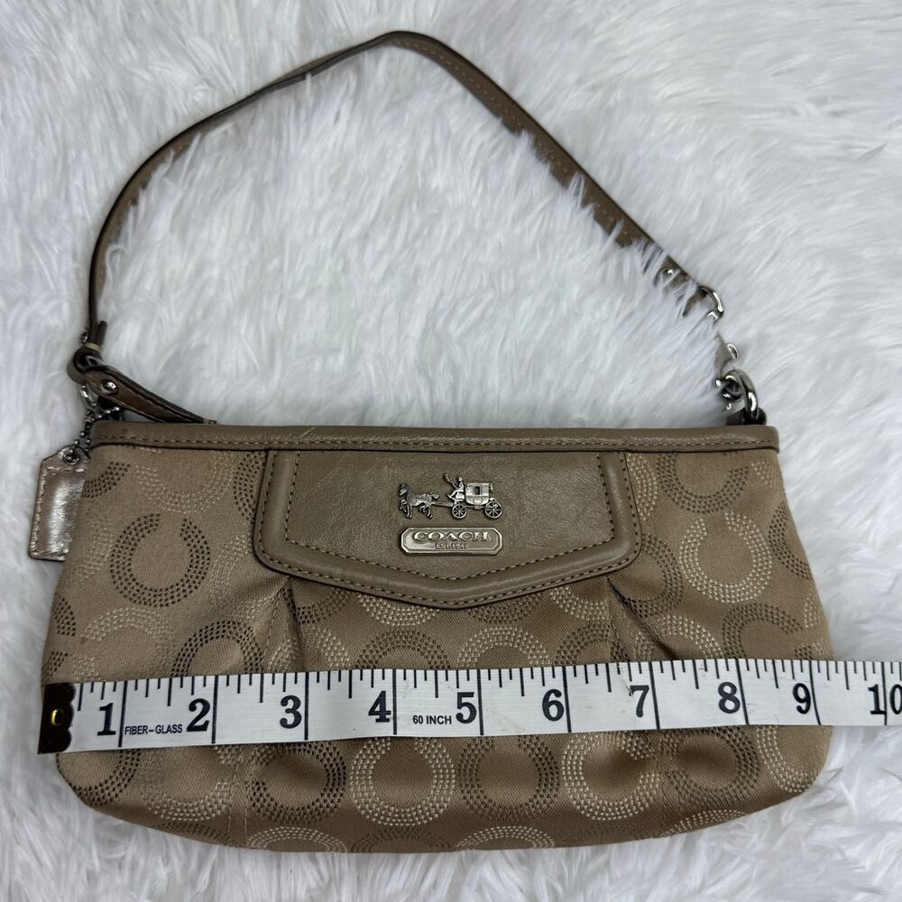 COACH y2k Signature Canvas Wristlet Mini Purse - Picture 7 of 8
